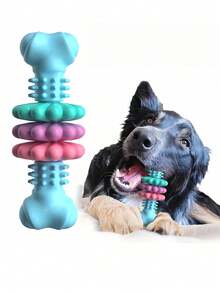 1pc Multicolor Dog Toothbrush Toy, Interactive Cleaning & Chewing, Chew Toy Helps Clean Teeth, Training Small To Medium-Sized , Providing Relief From Boredom And Preve, Dog Stuff, Puppy Keep, Dog Accessories, Dog Toys, Puppykeep, Puppy Keep Game, Dog Toys Indestructible, Valentine's Day - Multicolor - View 1