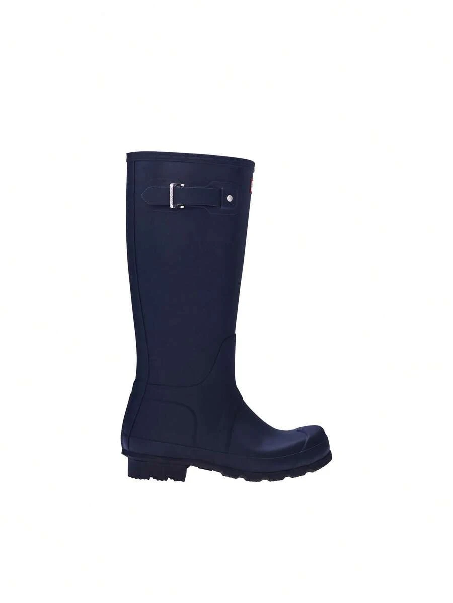 Hunter Original Men's Tall Wellies Navy MFT9000RMANVY - Black BLK - View 1