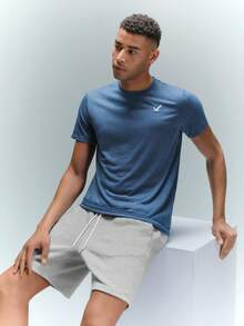 Driftmere 男士两件套针织短袖T恤套装，夏季 - 卡其色 - 查看 12