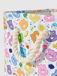ROMWE X Care Bears Cartoon Bear Pattern Thickened Storage Laundry Basket - Colored Bear - View 3