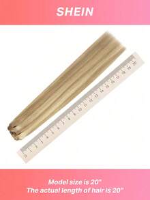 100% Real Human Hair 9PCS Straight Clip In Hair Extensions 148G 14-24 Inch Light Blonde Highlights Color Double Weft Invisible Clip Hair Extensions Remy Natural Human Hair For Women Girls Daily Use - S16/22A - View 10