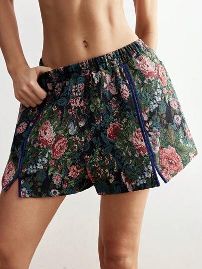 Bohemela Women's Casual Jacquard Weave Loose Shorts