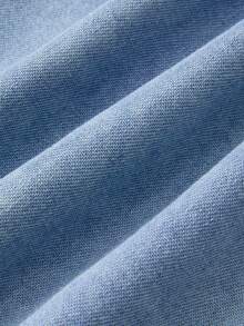 GlowEve Women's Casual Everyday Wear Floral Embroidery Pocket Button Denim Jeans - Blue - View 6