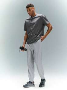 Driftmere 男士抽绳腰运动裤 - 淺灰色 - 查看 8