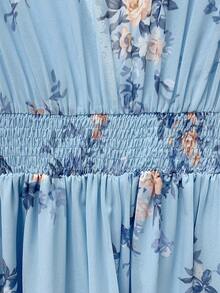 EMERY ROSE 女士编织优雅夏季长裙，适合度假 - 藍色 - 查看 7