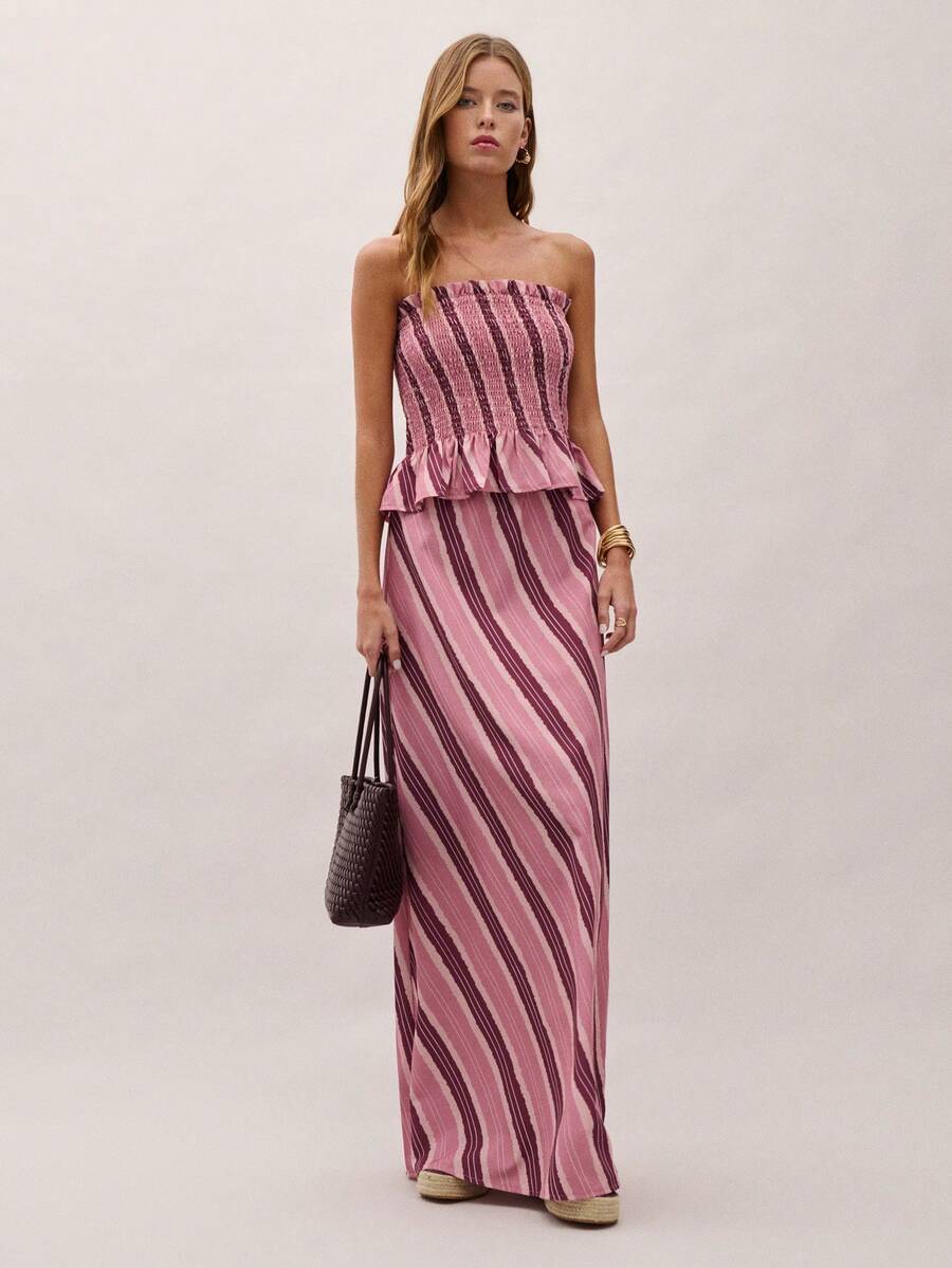 Nöista 罩衫上衣和长裙套装 - 粉色 - 查看 1