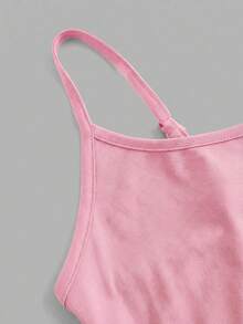 SHEIN EZwear Bộ 4 áo hai dây/áo tank top kiểu dáng tối giản thường ngày dành cho nữ, thích hợp cho mùa hè. - Nhiều màu - Xem 5