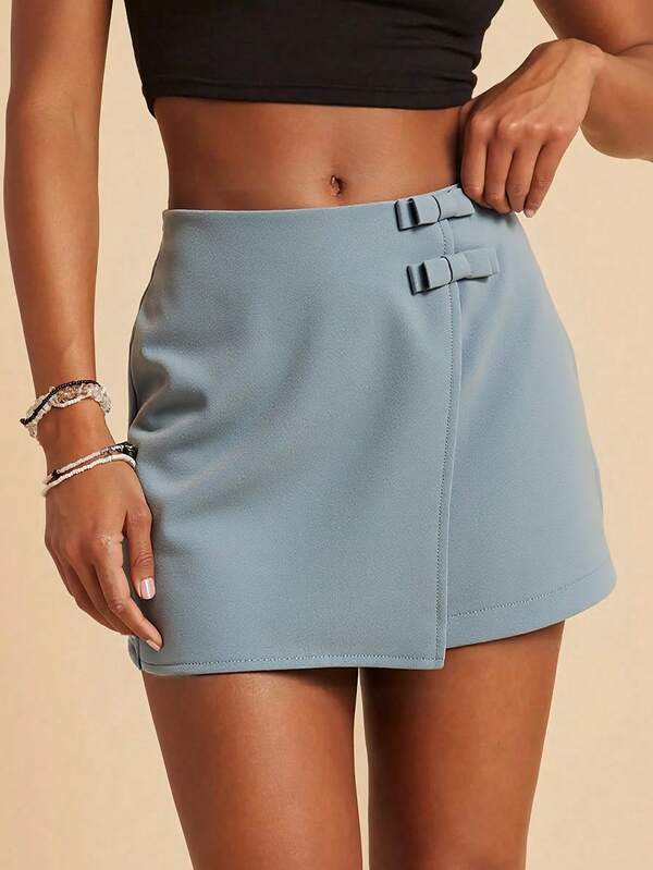 Falda Pantalón A Line con Botones para Mujer - Diseño de Cintura Alta, Estilo Chic Nuevo Chino, Ideal para Festivales de Música, Citas y Salidas, Accesorios de Botones a Juego, Silueta Flattering que Alarga las Piernas