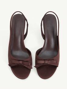 CUCCOO CHICEST Giày sandal cao gót thời trang dành cho nữ, thích hợp mang hàng ngày. - Cà phê nâu - Xem 3