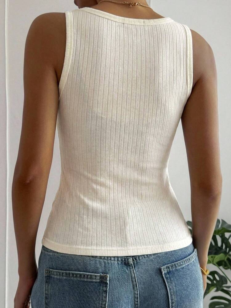 Women's Solid Color Fitted Casual Everyday Top Summer