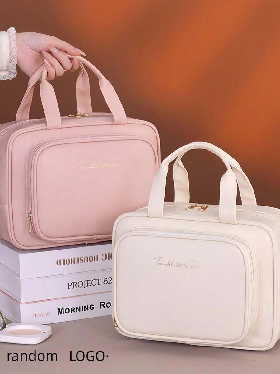 1 Túi đựng đồ trang điểm du lịch chống nước PU dung tích lớn thiết kế độc đáo cho nữ, túi đựng mỹ phẩm trang trí phòng, túi đựng đồ vệ sinh cá nhân, túi đựng mỹ phẩm để bàn, túi đựng đồ trang điểm, đồ dùng thiết yếu khi đi du lịch, phụ kiện trang điểm - Nhiều màu - Xem 1