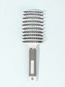 猪鬃毛发梳，梳子，头皮按摩梳，男女通用造型梳，适合美发沙龙和家庭使用 - 彩色 - 查看 10