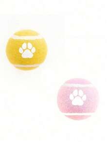 Dog Toy Footprints Pattern Elastic Ball Toys, Used For Training And Interactive Pet Toys - Multicolor - View 23