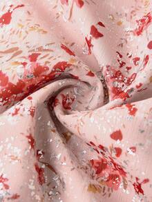 Ellevyn 印花收腰连衣裙，浪漫度假装 - 藕粉色 - 查看 7