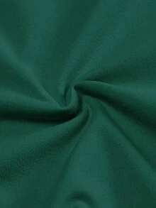 Claim Dot Áo thun nam cổ tròn tay ngắn màu xanh ô liu ôm sát - Màu xanh lá cây đậm - Xem 5