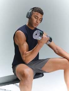 Driftmere 男士字母貼布背心上衣 - 藏蓝色 - 查看 10