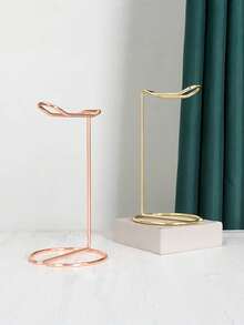 1pc Luxo Metal Headphone Stand Holder Jewelry Display Rack Hanger Duo Purpose Earphone Bracket For Showroom Photography Bedroom Game Room Organizer Desk Accessories Gaming Headset Support Storage Christmas Gift - bracket - View 13