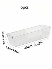 1/3/6 PCS Portable Multifunctional Space Saving Stackable Collapsible Storage Boxes Clear Cups Cutlery Cosmetic Desk Organizer With Lids For Home Kitchen Office Travel Camping Dormitory Bathroom Organization Set - Multicolor - View 17