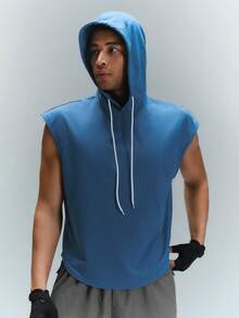 Driftmere Men's Simple Fashion Casual Sleeveless Top For Daily Wear - Blue - View 6