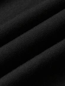 GymBeat 男士字母骷髅印花宽松休闲运动T恤 - 黑色 - 查看 5