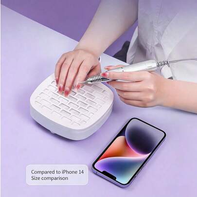 Teckwe Nail Dust Collector, Entry-Level Portable Nail Dust Collector, Vacuum Nail Fan Dust Collector With Reusable Filter, Suitable For Acry,USB Power Supply