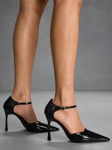 CUCCOO SZL Ladies' Fashion Party Pointed High Heel Pumps - Black - View 7