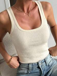 DAZY Women's Solid Color Fitted Casual Everyday Top Summer - Pink - View 4