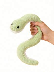 POKOJA LAND 1 件装 - 青色毛绒蛇玩偶，逼真柔软，适合恶作剧、恶搞等场合，是送给孩子、生日、万圣节、圣诞节、家居装饰的理想礼物，也适合春夏使用。 - 彩色 - 查看 3