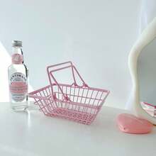 Joivida 1 Giỏ để bàn mini kiểu INS, Giỏ đựng đồ nghệ thuật bằng sắt màu Dopamine, Hộp đựng trang sức & Vật trang trí chụp ảnh - Nhiều màu - Xem 19