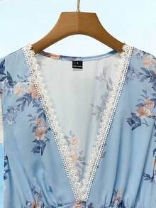 EMERY ROSE 女士编织优雅夏季长裙，适合度假 - 藍色 - 查看 8