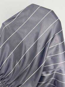 Coolane Áo len nữ mùa hè phong cách đường phố, thể thao, kiểu Y2K, kẻ sọc, chất liệu satin, dáng rộng, cạp chun co giãn, thích hợp cho các lễ hội. - Nhiều màu - Xem 8
