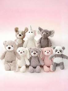 POKOJA LAND Small Animal Doll Cute Animal Plush Toy With Long Limbs And Vivid Expressions, Soft Touch, 8 Options, Holiday And Birthday Gifts For Family And Friends, Home Decoration - Multicolor - View 1