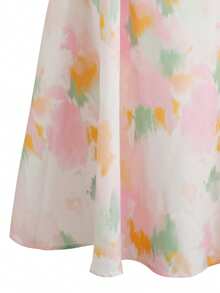 GlowEve 女士夏季度假风露背吊带印花A字腰身优雅连衣裙 - 彩色 - 查看 3