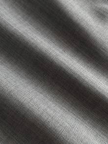 Elamini Women's Spring/Summer Square Neck Bow Tie Cropped Tight Vest & Low Waist Mini A-Line Slit Skirt Suit Set - Grey - View 5