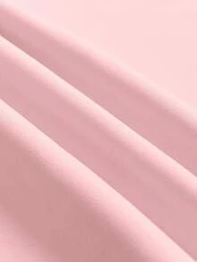 EMERY ROSE New Arrival Waist Cinching A-Line Color Block Bow Tie Midi Dress - Pink - View 8