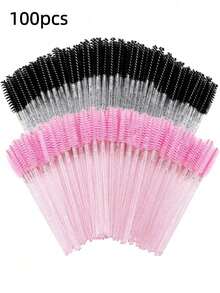 一次性睫毛膏刷头、散装睫毛膏刷、睫毛刷、化妆刷，适用于睫毛嫁接、眉毛修饰、化妆，价格实惠，可用于房间装饰、梳妆台、旅行、卧室、化妆配件、化妆品、化妆工具、廉价商品、礼品、女士礼品、圣诞礼物、赠品、旅行、便宜货、旅行必备品 - 粉色 - 查看 14
