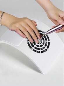 Teckwe USB Powered Nail Dust Collector With 2 Reusable Filters - Portable 858-M5 Acrylic Nail Dust Extractor Fan (Plug And Play) Nail Art Tool - White - Multicolor - View 2