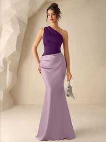 Coutiva 伴娘礼服（成人款） - 紫色 - 查看 1