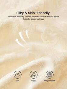 LUVLETTE Cream Satin Wide-Leg Sleep Pants - Pattern Lounge Trousers Elegant Home Wear Culotte Pyjama - Apricot - View 6