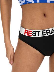 3pcs Women's Fashionable Letter Print Panties Set - Multicolor - View 3