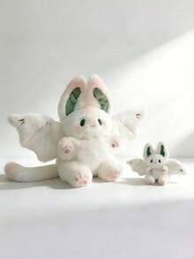 MINKOJA Cute Creative Flying White Rabbit Wings Bat Plush Toy, Durable Fabric, Rabbit Appearance With Wings, Suitable For Easter Gifts, Holiday Birthday, Party Gifts, Home Decoration Ornaments - Multicolor - View 10