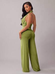 Radiana 女士性感优雅露背连体裤，适合约会、聚会、派对、夜店、嘉年华等场合。 - 綠色 - 查看 7