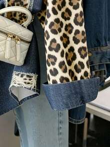 Resyla Women's Leopard Print Single-Breasted Casual Versatile Daily Wear Shirt - Multicolor - View 4