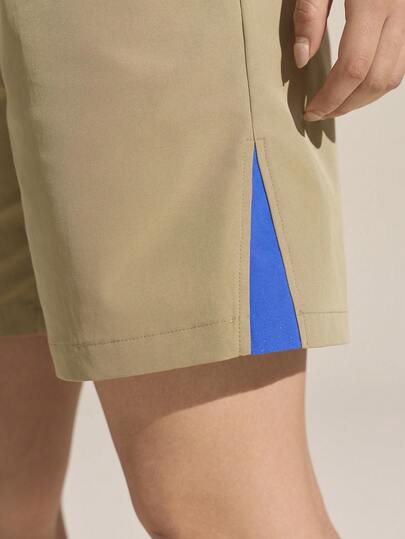 Exploreva Quần short nữ ngoài trời phối màu tương phản.