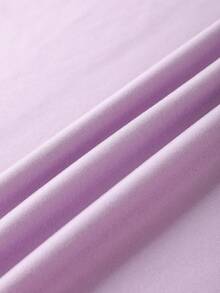 EMERY ROSE 女士短袖休闲T恤 简约女式上衣 - 紫色 - 查看 3