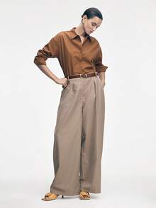 Mnmlis Sandalias de tacón alto con punta cuadrada para mujer, tacón delgado con corte en V, moda de celebridad de internet, sandalias de punta abierta para verano - Caqui - Ver 11