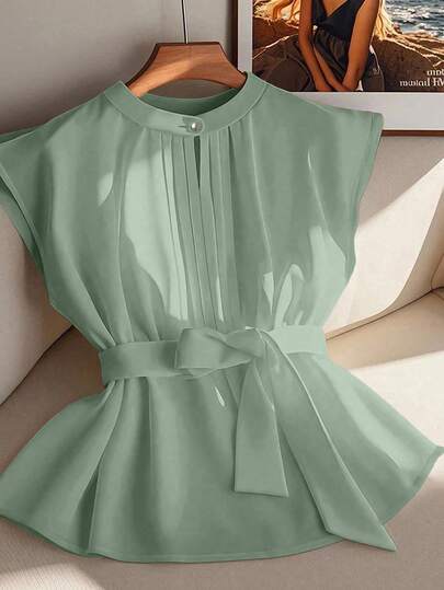 GlowEve CURVE Plusstorlek blus för kvinnor, passande för fest, sammankomster, gata, kinesisk stil, semesterort, St. Patrick's Day, påsk, alla hjärtans dag, Thanksgiving, jul, bekväm, mångsidig, bantningsbar, vår-/sommaroutfit