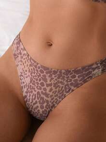 Swim Vcay 2件套性感豹纹聚拢加垫比基尼套装，女士夏季沙滩装 - 彩色 - 查看 3