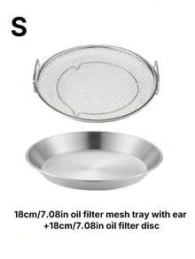 Saringan Minyak Stainless Steel untuk Makanan Goreng Saringan Logam untuk Saringan Stainless Steel - MultiWarna - View 10
