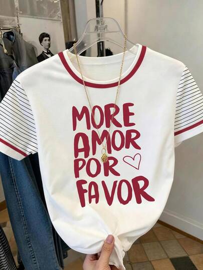 DrmWander T-shirt femme, t-shirt à manches courtes graphique de style décontracté de rue, Top d'été mignon